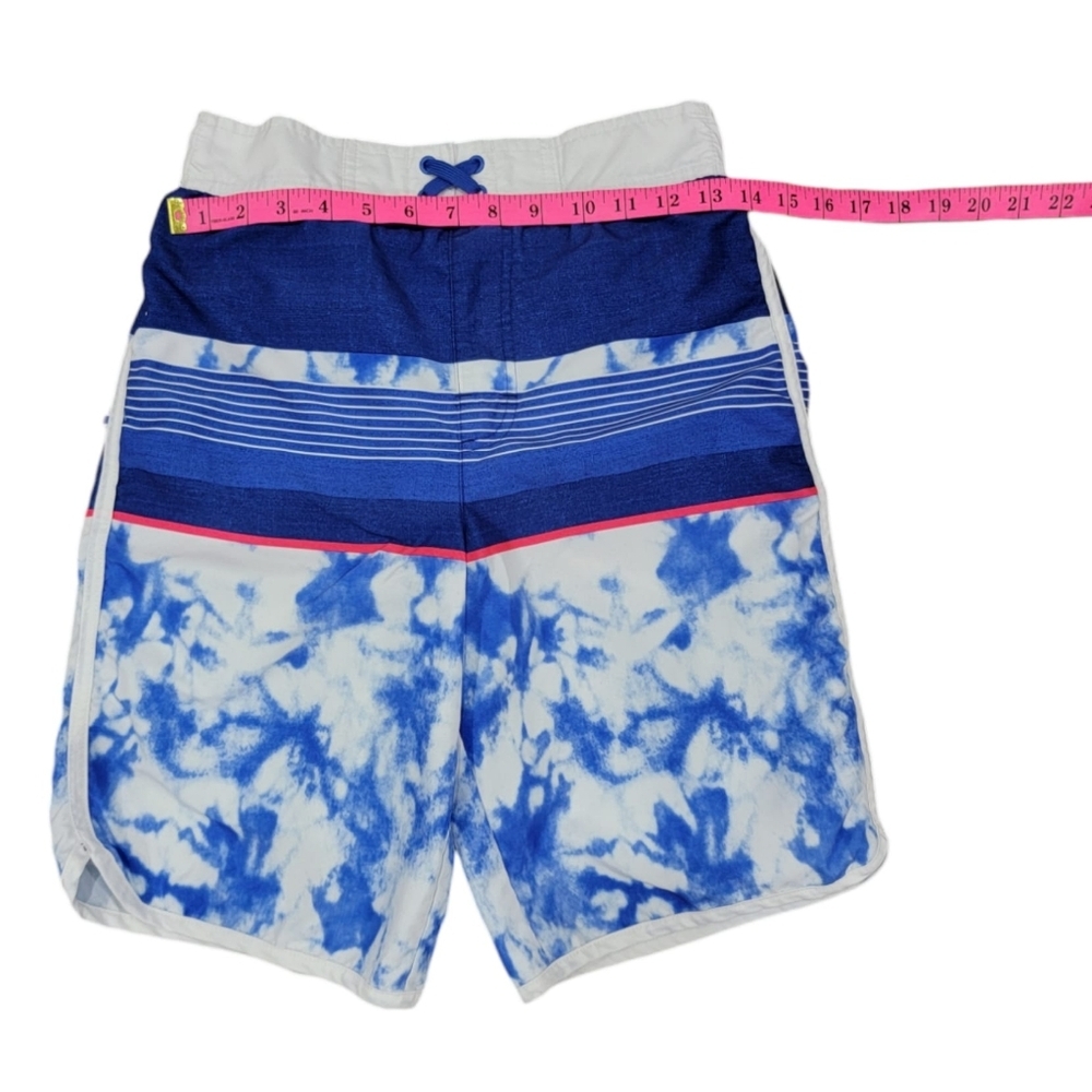 (B) Boys Swim Trunks Blue/White - Picture 4 of 8